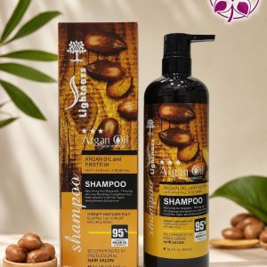 شامپو آرگان لایتنس 900 میلی‌لیتر حاوی روغن آرگان و پروتئین مناسب انواع مو
