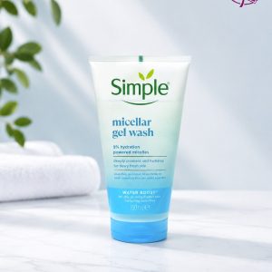 ژل شستشوی صورت سیمپل مدل Micellar Gel Wash حجم 150 میلی‌لیتر، پاک‌کننده و آبرسان پوست خشک و حساس