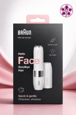 موزن صورت براون مدل FS1000 Face Mini Hair Remover مناسب حذف موهای زائد صورت بانوان