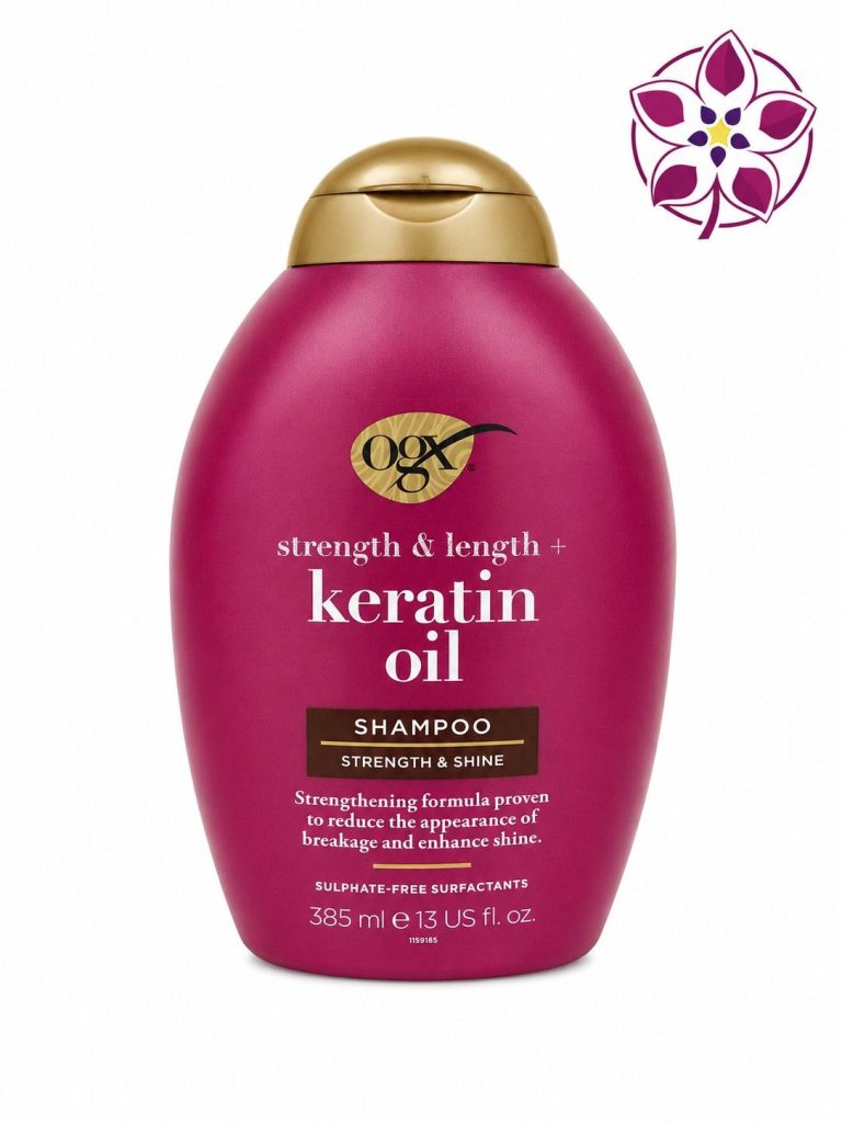شامپو کراتین اویل OGX مدل Strength & Length حجم 385 میلی لیتر